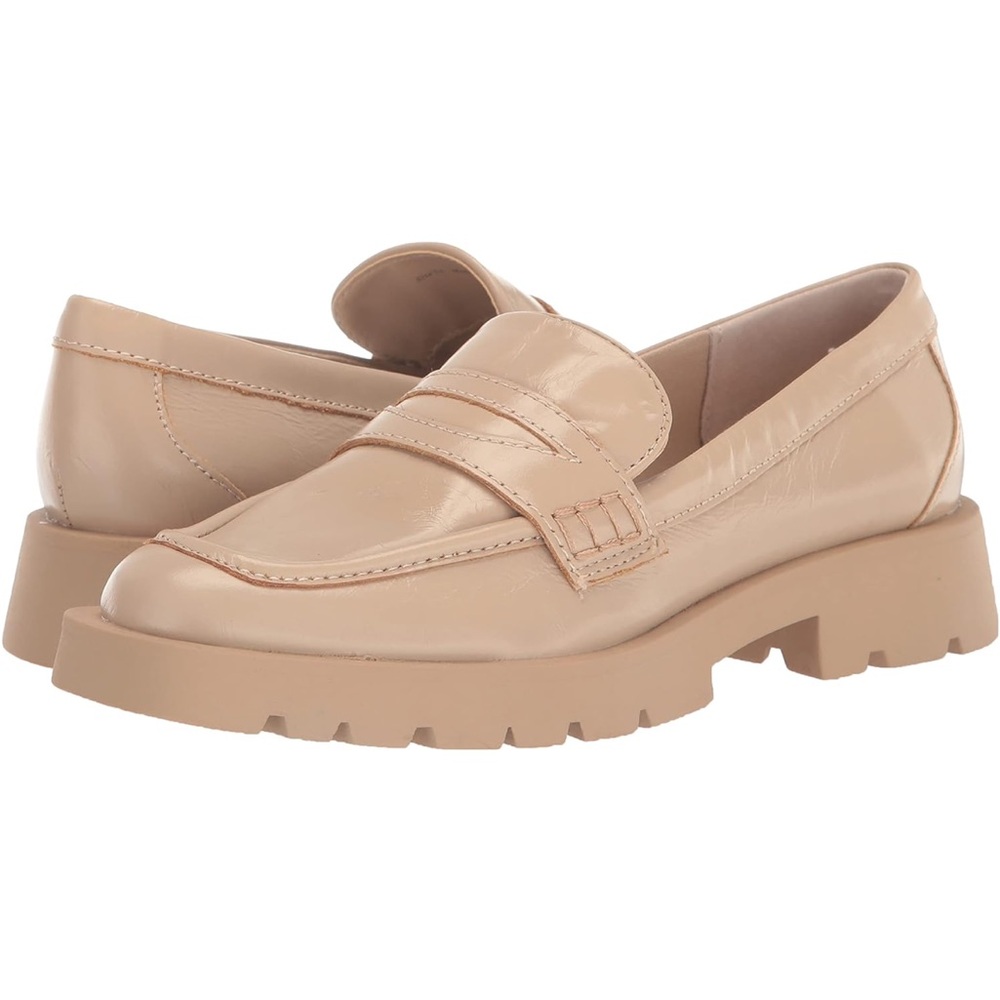 Dolce Vita Women's Elias Loafer Sesame Crinkle Patent